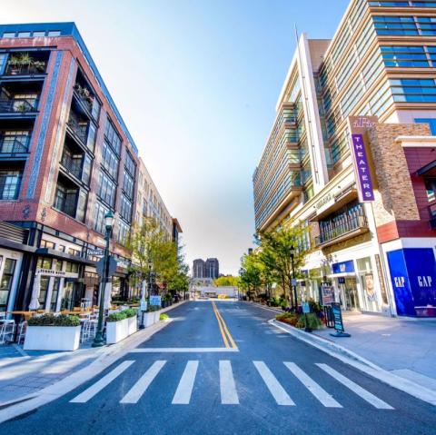 Street view of the Bethesda North Marriott Hotel and Conference Center.