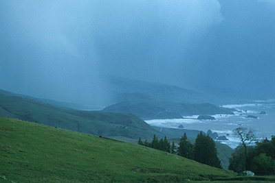 An atmospheric river drove this storm over California's Russian River. Every time this river flooded between 2004 and 2014, it was because of one of these 'rivers in the sky.' Image courtesy of the National Oceanic and Atmospheric Administration.