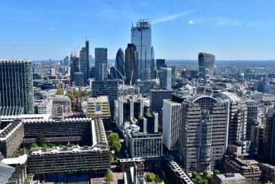 Photograph of a city skyline