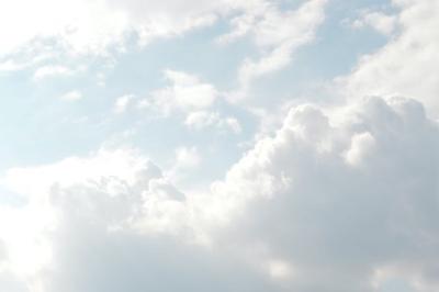 Photograph of light clouds