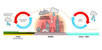 Schematic picture of the coastal urban system