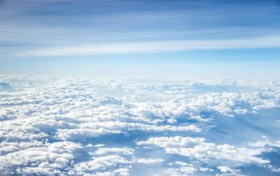 Aerial view of cloudscape