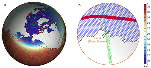 E3SM Arctic regional mesh refinement similar to InteRFACE's planned grid.