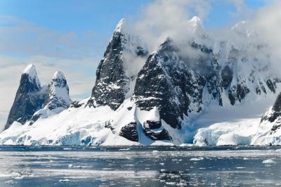 Antarctic ice and land