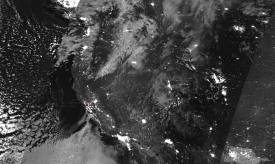 Uniform warming of sea surface temperatures is the primary contributor to wet winters in California. Image from NASA Goddard Space Flight Center. 