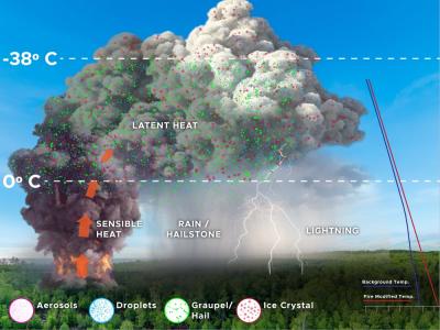 Wildfire and storm intensity