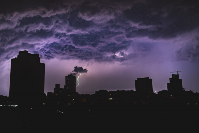 Increases in urban land and anthropogenic aerosols in the Houston area work together to drastically enhance storm intensity and precipitation rate. 