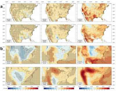 Linear trends of Heat Index in two station-based and two reanalyis datasets