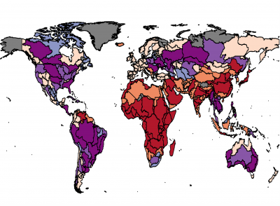 Globally, 27 million hectares of cropland are saved by 2100 when a model accounts for the impacts of global agricultural market integration. 