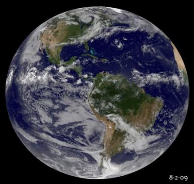 Earth viewed from space
